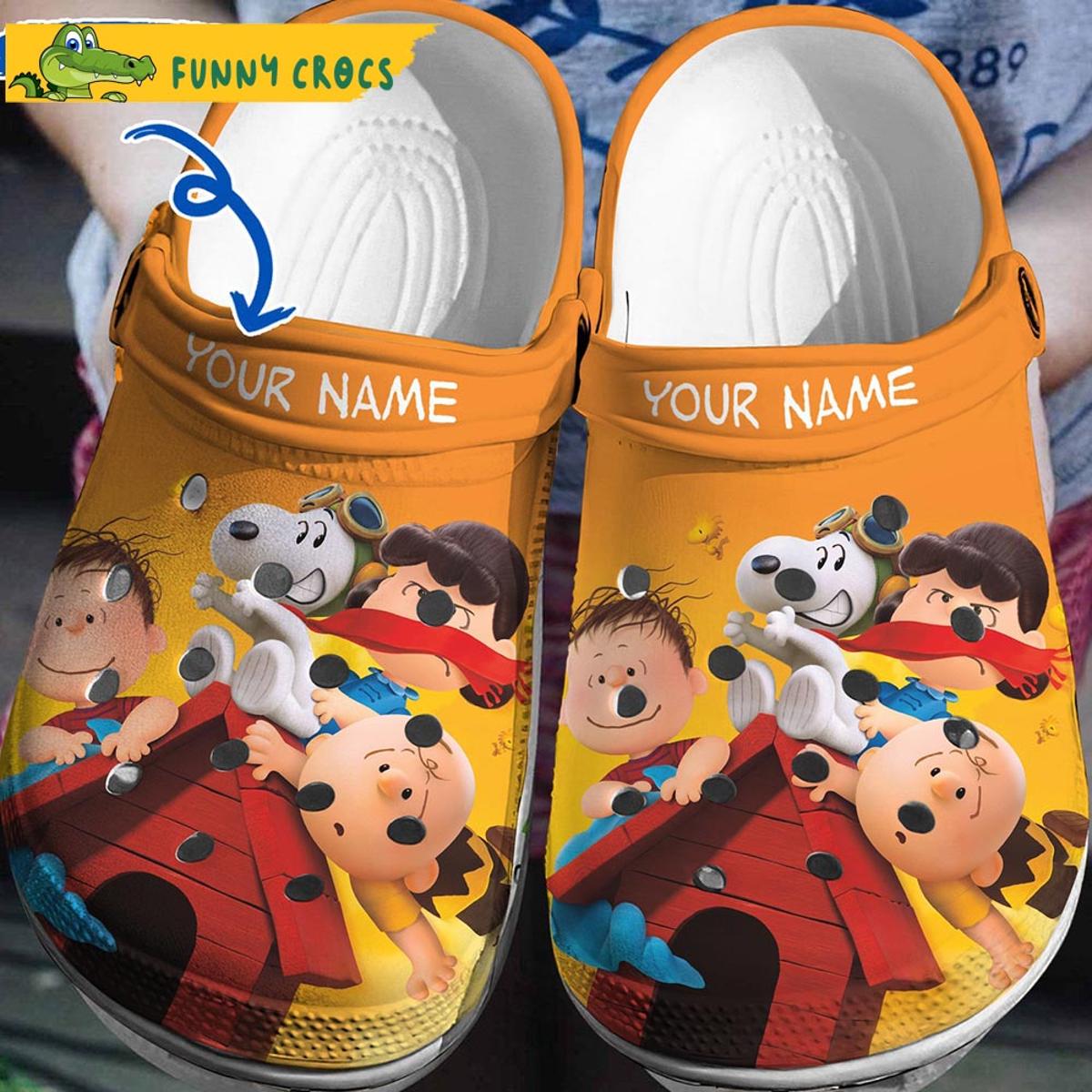 Funny The Fourth Of July American Flags Snoopy Crocs Sandals