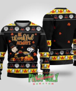 Funny Snoopy Charlie Brown Thanksgiving Sweaters