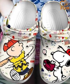 Snoopy And Charlie Brown Christmas Crocs Clog