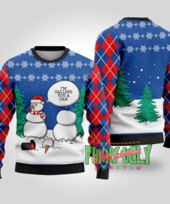 Funny Snowman Christmas Sweater