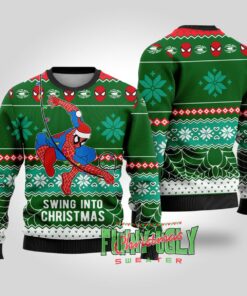 Funny Spiderman Ugly Christmas Sweater