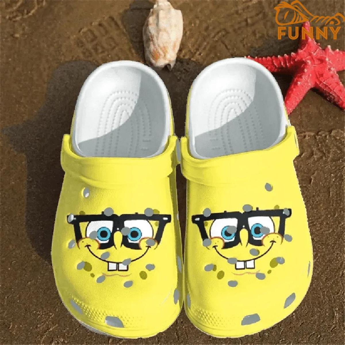 Funny Spongebob Blue Crocs Clog