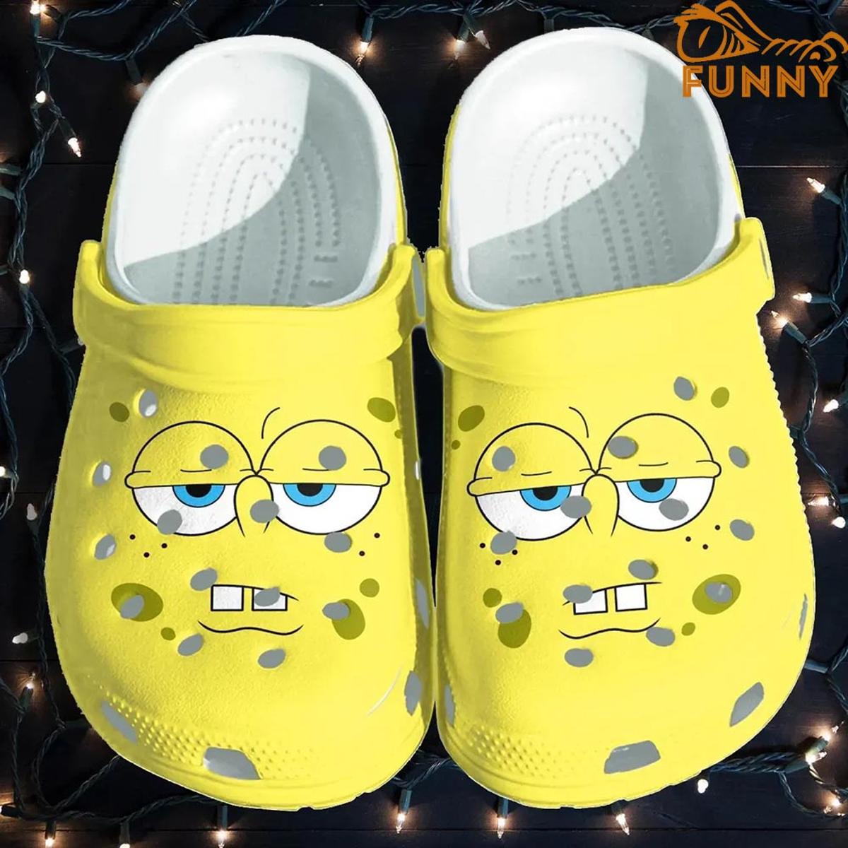 Funny Spongebob Character Crocs Clog Slippers