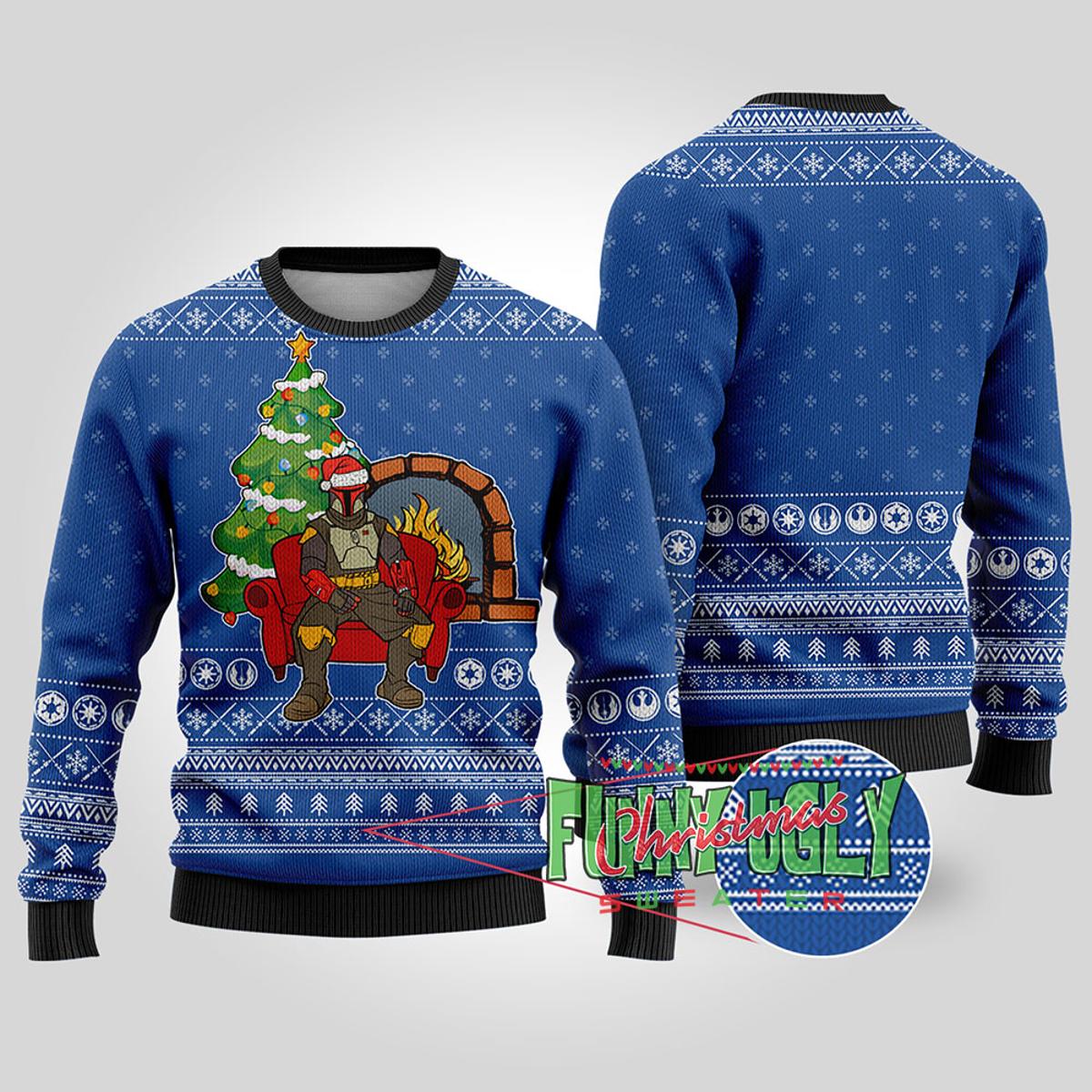 Funny Super Mario Mens Ugly Christmas Sweater