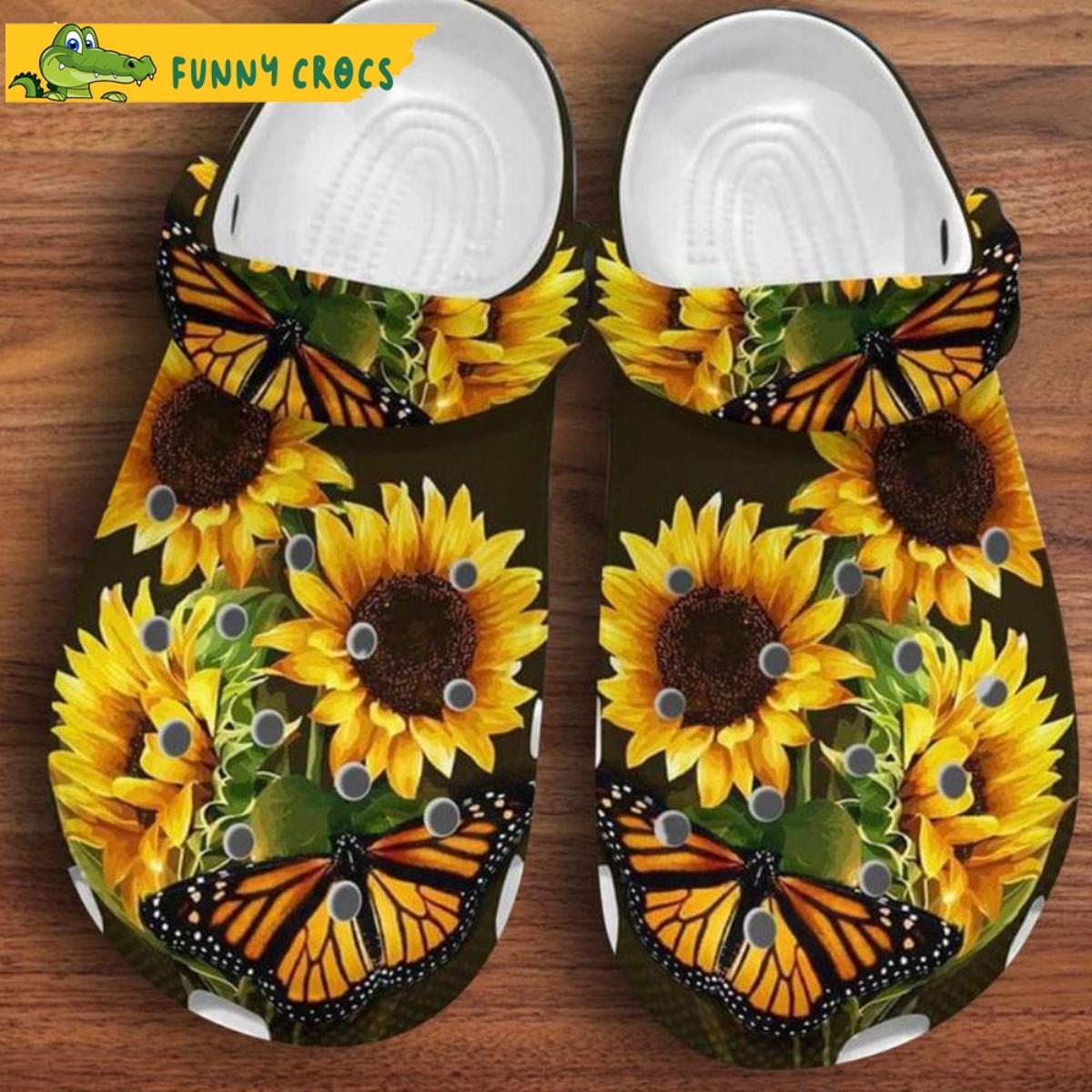 Funny Butterfly Skull Crocs Sandals