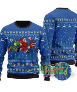 Funny Super Mario Mens Ugly Christmas Sweater