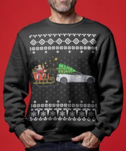 Funny Testla Ugly Christmas Sweater