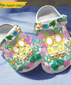 Funny Tropical Spongebob Crocs Clog Shoes