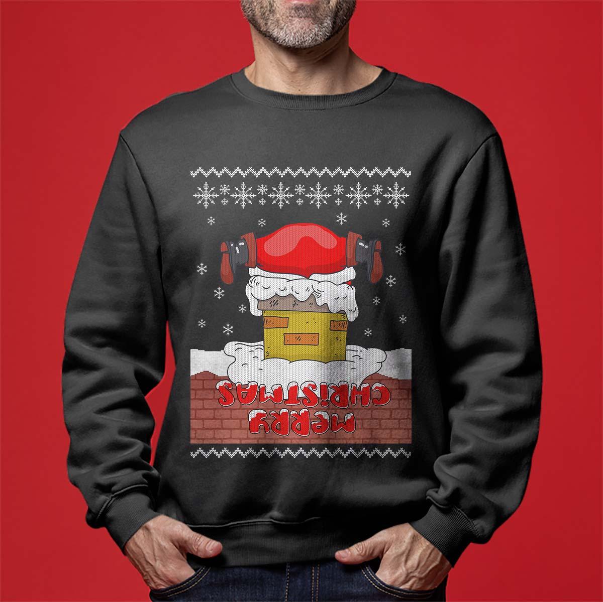 Funny Only Santa Can Judge Me Christmas Sweater Men