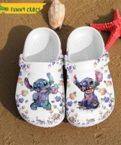 Funny White Flower Stitch Crocs Sandals