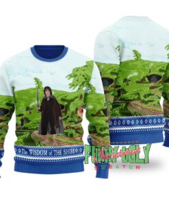 Funny Wisdom Of The Shire Lotr Ugly Xmas Sweater