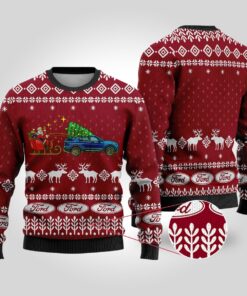 Funny Xmas Sweater Ford Car