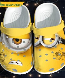 Funny Face Minion Crocs Shoes