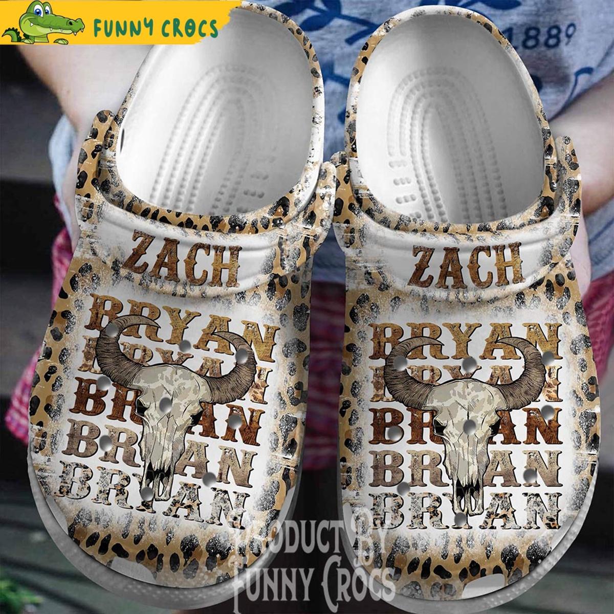 Personalized Sun To Me Zach Bryan Black Crocs Slippers