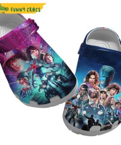 Galaxy Stranger Things Crocs Clog Shoes