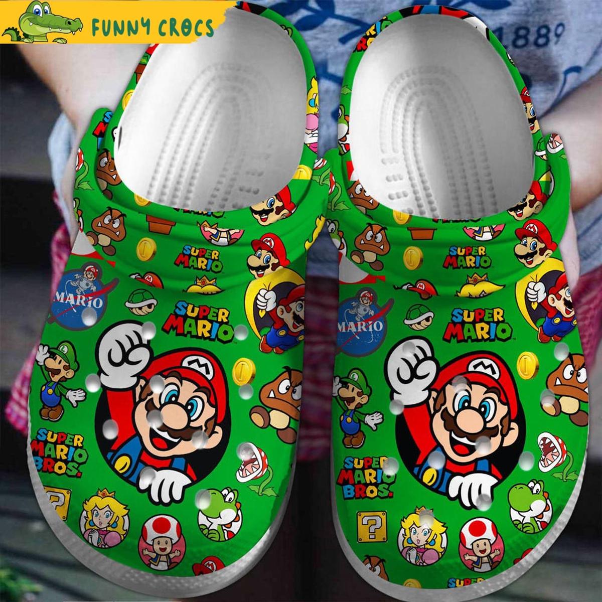 Funny Supper Mario Crocs Clog Slippers