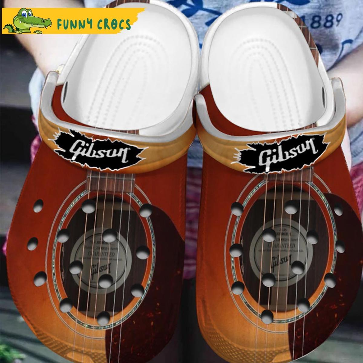 Guitar Wood Crocs Shoes