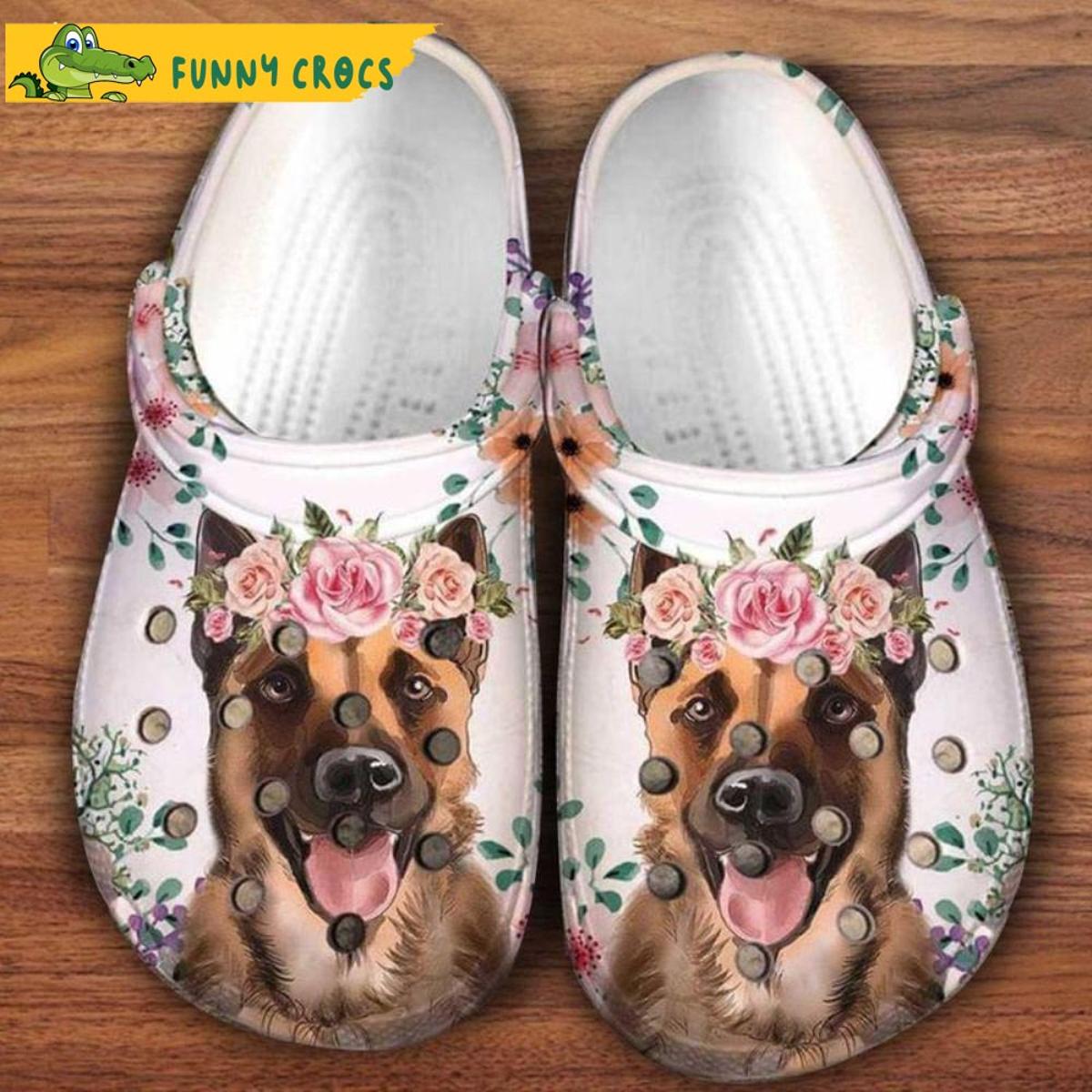 German Shepherd America Flag Dog Crocs Shoes