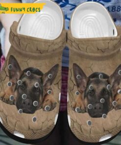 German Shepherd Puppy American Patriot 4th Of July Dog Crocs Clog Shoes