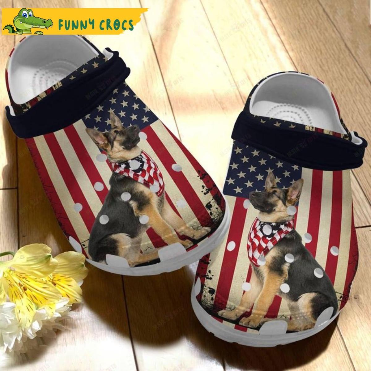 German Shepherd Pattern Dog Crocs Shoes