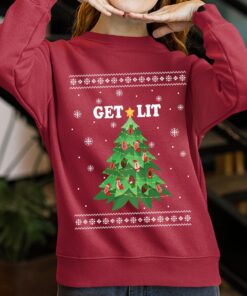 Get Lit Merry Clitmas Christmas Sweater