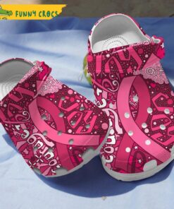 Get Pink Breast Cancer Crocs Slippers