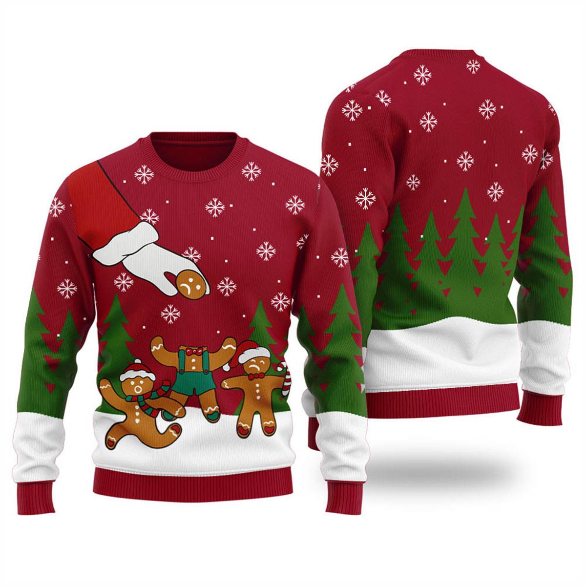 Unique Gingerbread Ugly Womens Ugly Christmas Sweater