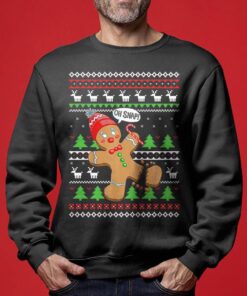 Gingerbread Man Oh Snap Christmas Sweater