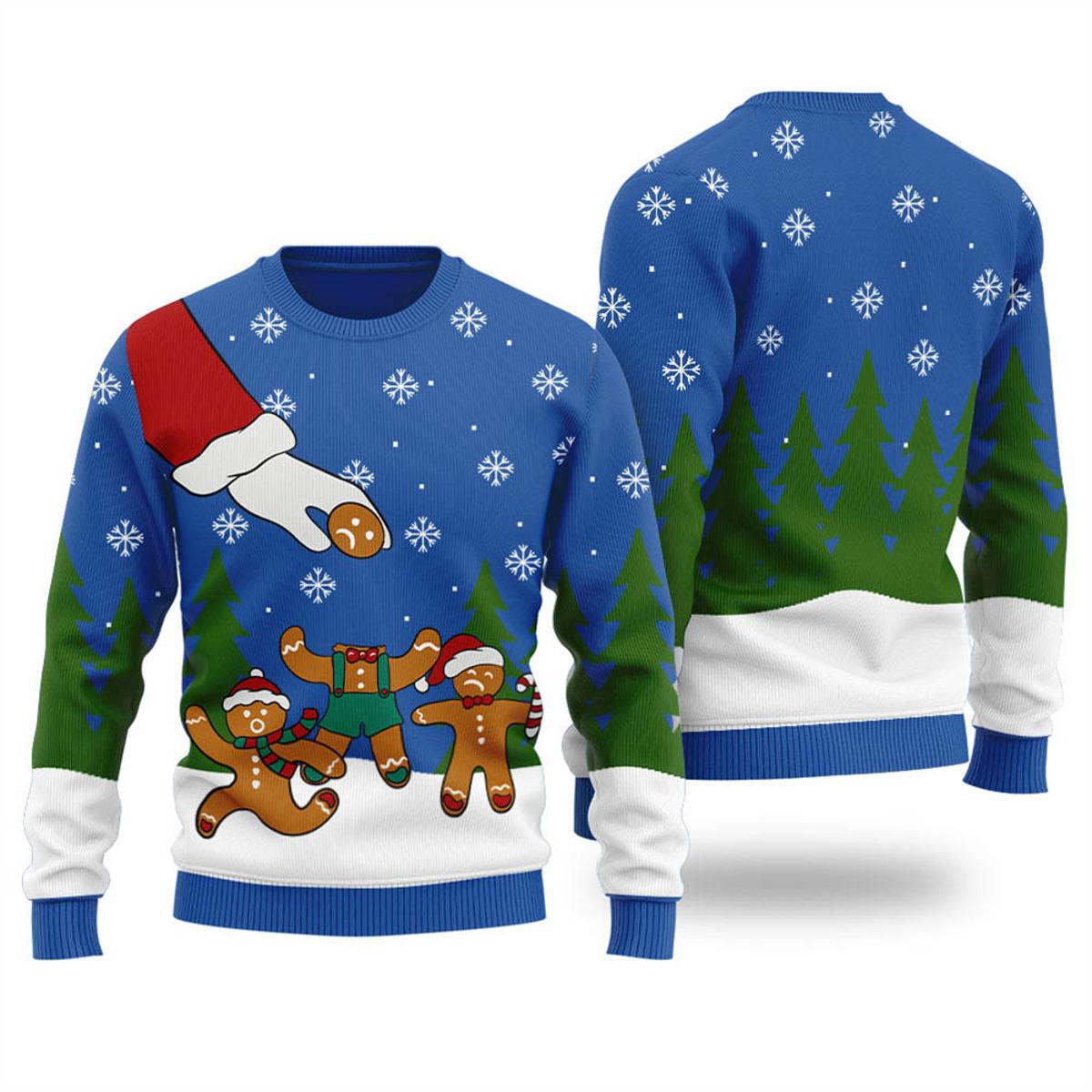 Funny African American Santa Claus Christmas Sweater