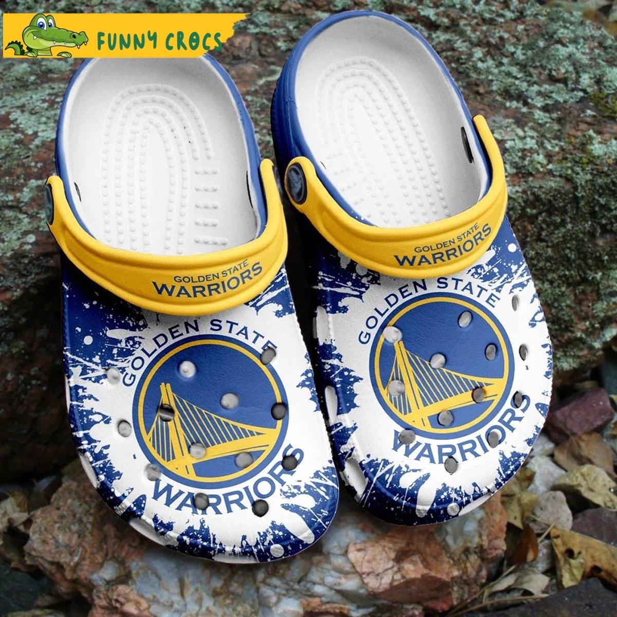 Customized Nba Crocs Golden State Warriors Shoes