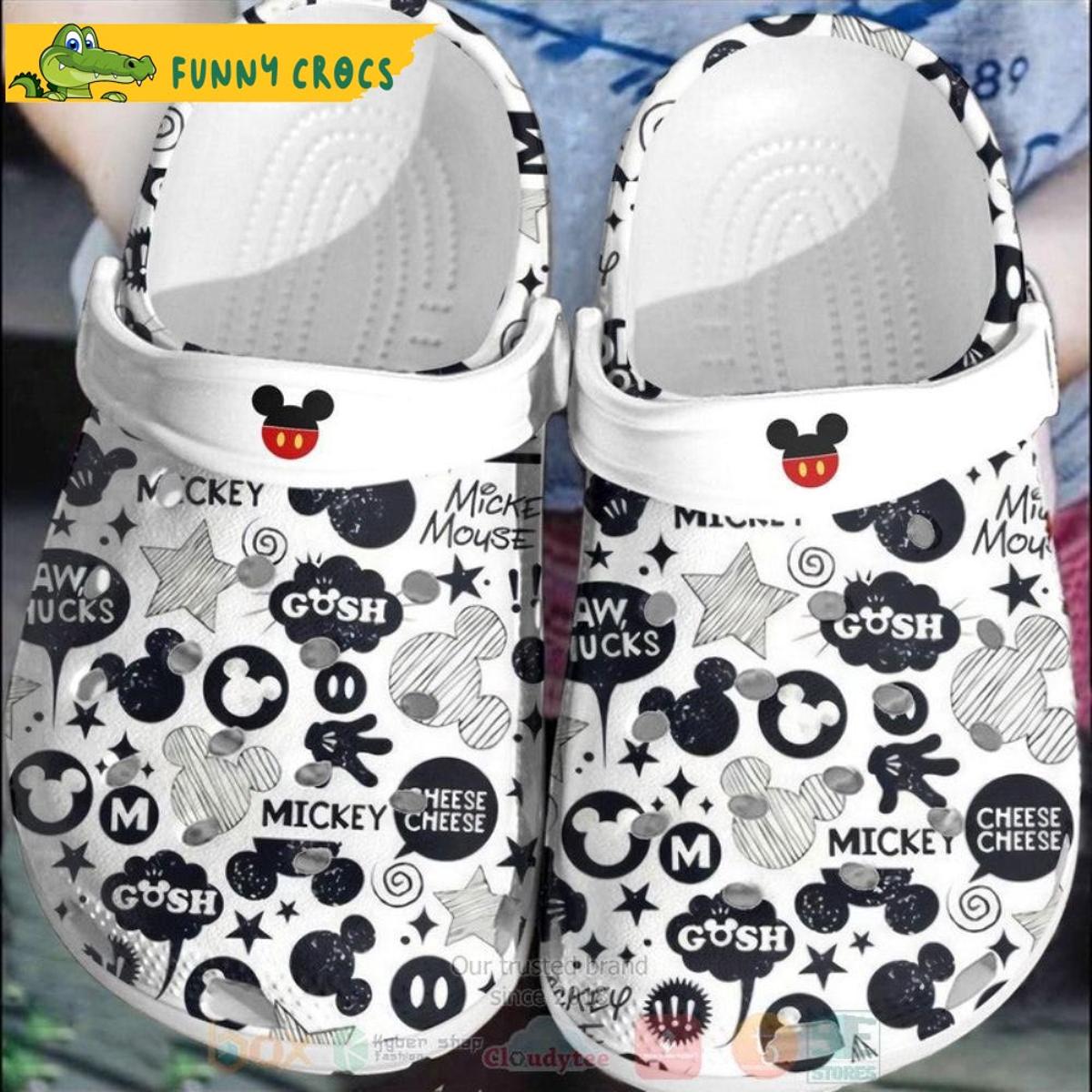 Friends Mickey Mouse And Pluto Disney Crocs Slippers