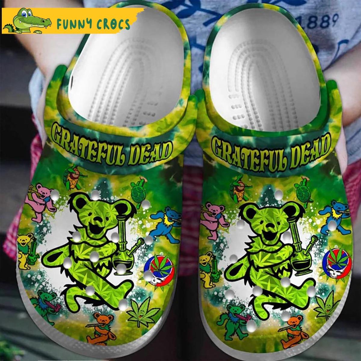 Funny Smoke 420 Mens Weed Crocs Sandals