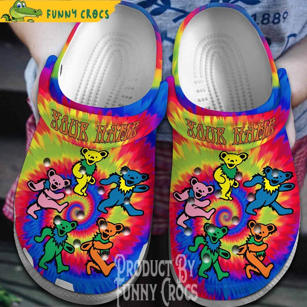 Grateful Dead Bears Hippie Crocs Sandals