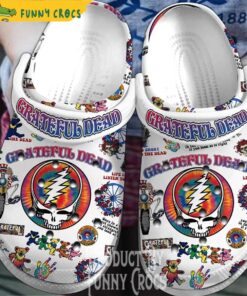 Grateful Dead Bears Pattern Crocs Shoes