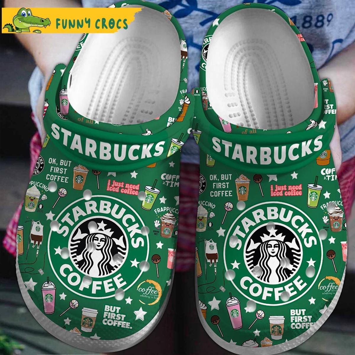 Customized Be My Valentine Starbucks Crocs Sandals