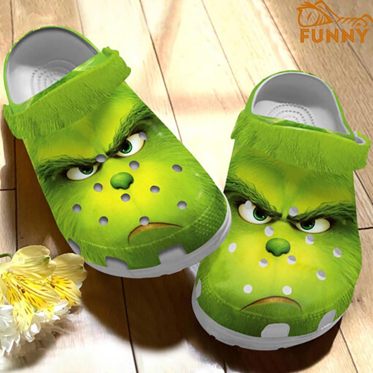 Cartoon Unicorn And Grinch Crocs Sandals