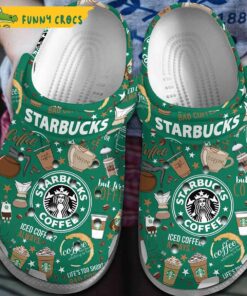 Green Starbucks Coffee Crocs Clog