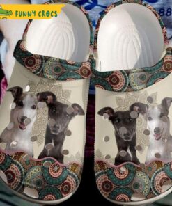 Wine Greyhound Crocs Slippers