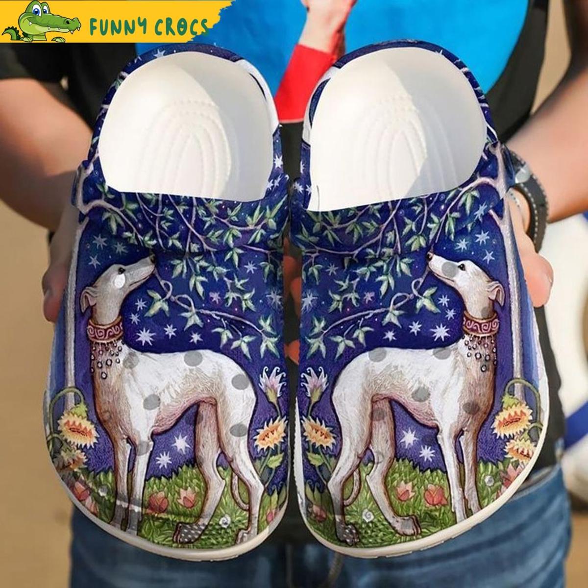 Colorful Greyhound Crocs Shoes