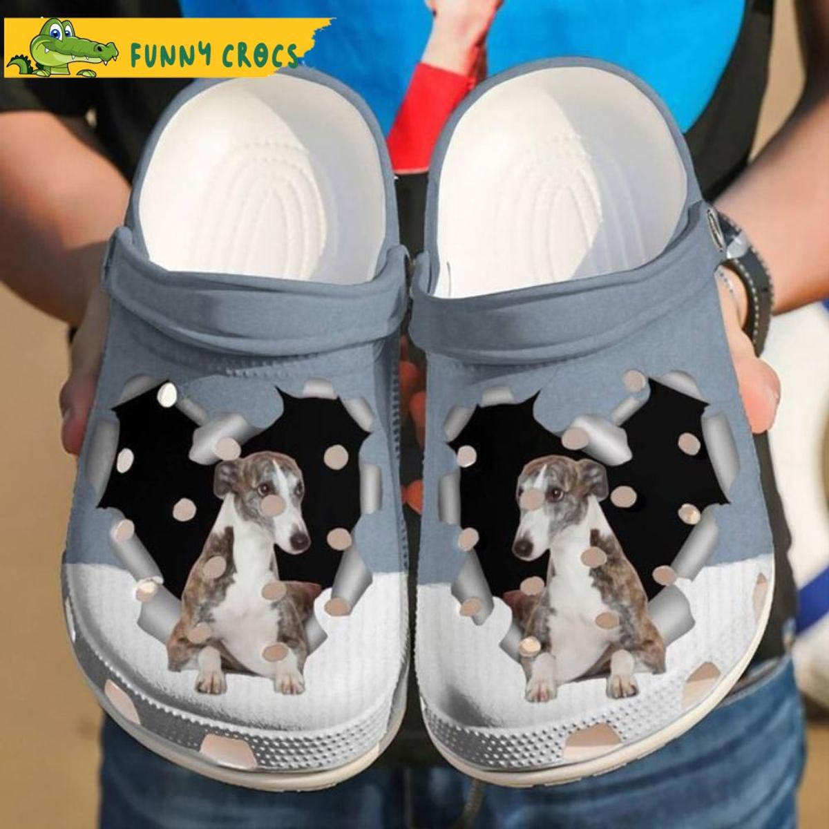 Greyhound Art Crocs Shoes