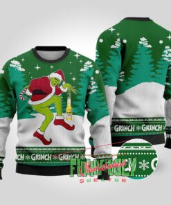 Grinch Stealing Corona Light Beer Christmas Sweater