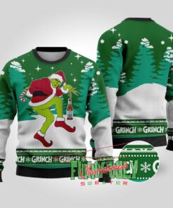 Grinch Stealing Miller Genuine Beer Christmas Sweater