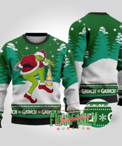 Grinch Stealing Modelo Beer Christmas Sweater