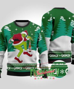 Grinch Stealing Pabst Blue Beer Christmas Sweater