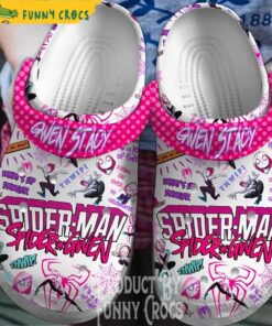 Funny White Custom Name Spider Man Crocs Shoes