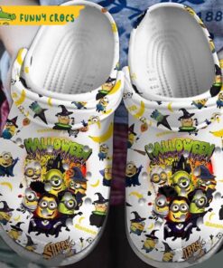 Cartoon Broken Wall Minion Crocs Shoes