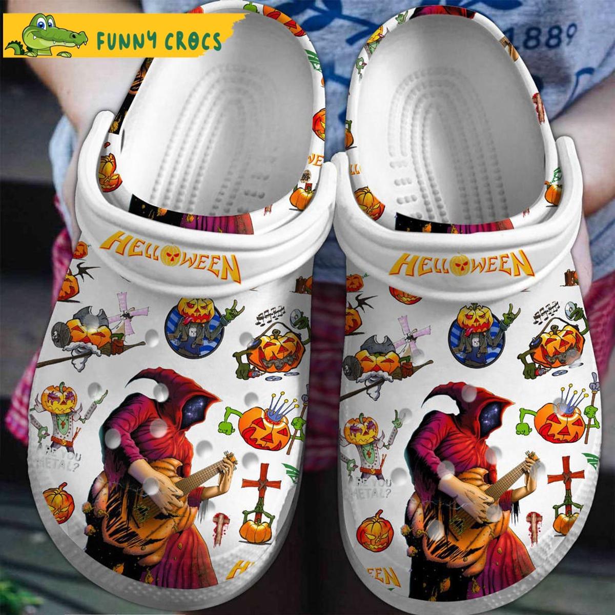 Halloween Music Crocs Clog Shoes