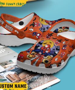 Personalized Spider Pun Spiderman Crocs Slippers