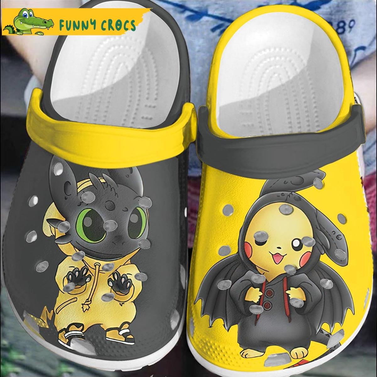 Funny Purple Pattern Pokemon Crocs Clog Slippers