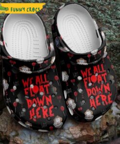 Halloween We All Float Down Here It Pennywise Crocs Slippers